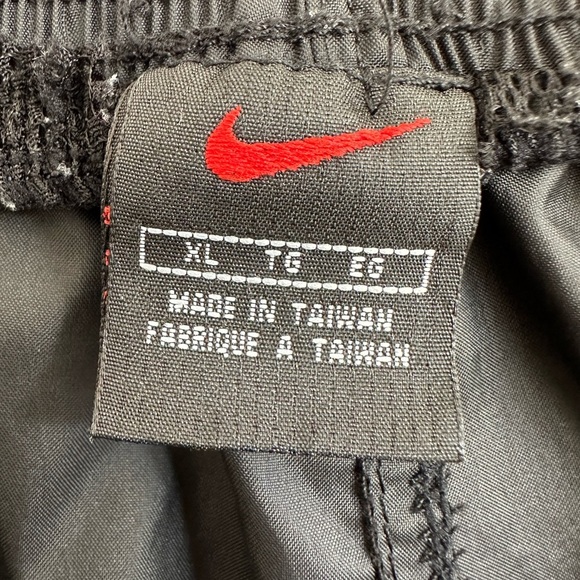 Nike Nylon Shell Pants Zip Vent at Ankles Gathered Drawstring Waist Size XL - Picture 9 of 11